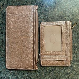 Rose Gold Sparkling Wallet set